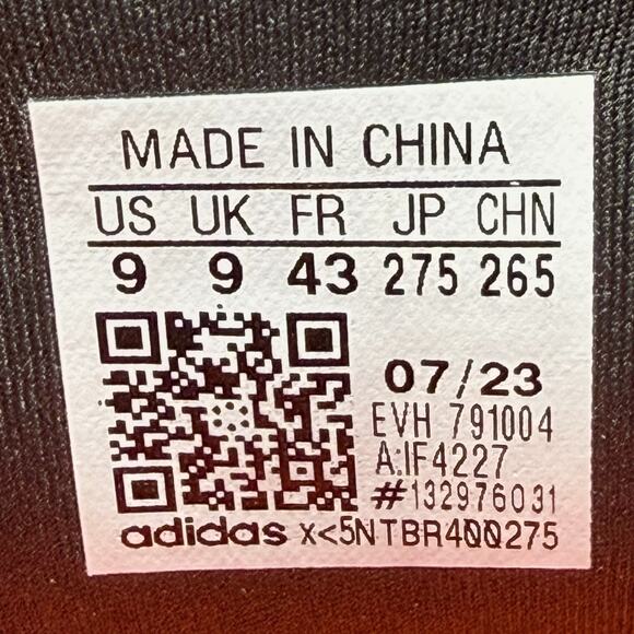 Adidas Adipuff Mens Size 9 Slip On Sneakers Magic Beige Black Primaloft IF4227 - Picture 9 of 9